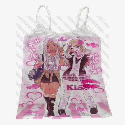 Anime Summer Trashy Y2k tanks