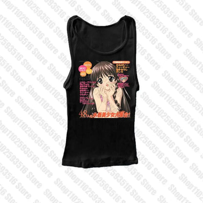 Anime magazine style tee