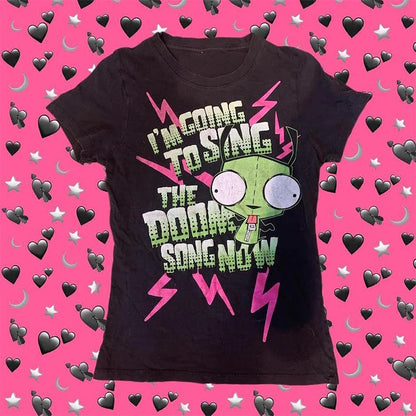 Scene girl tee