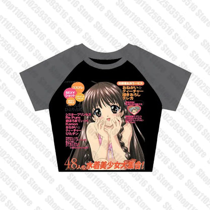 Anime magazine style tee