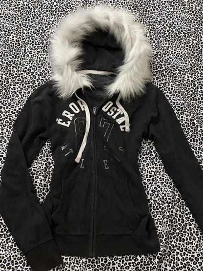 Fur hoodie