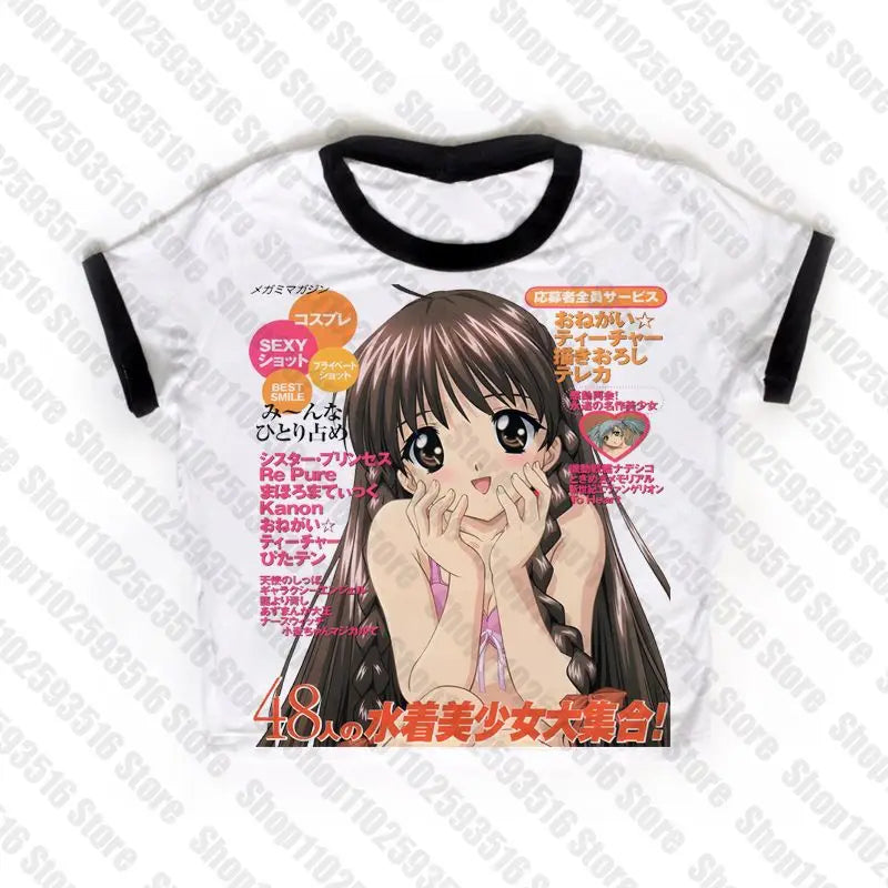 Anime magazine style tee