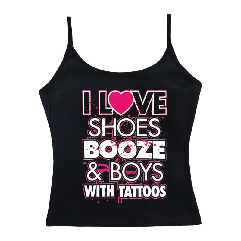 I love shoes,booze tank