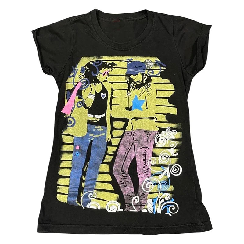 Scene girl tee