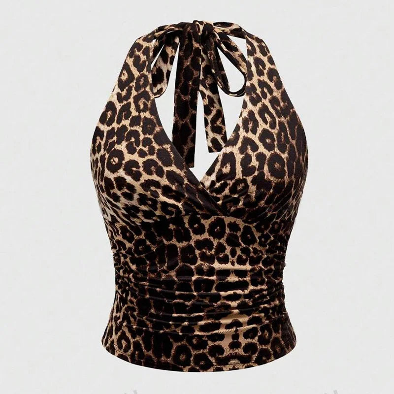 Animal print tank top