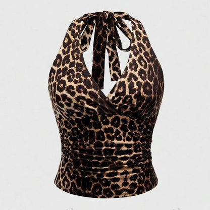 Animal print tank top