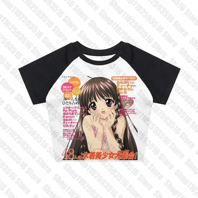 Anime magazine style tee