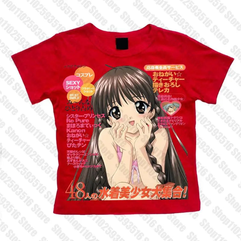 Anime magazine style tee