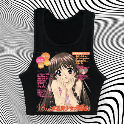 Anime magazine style tee