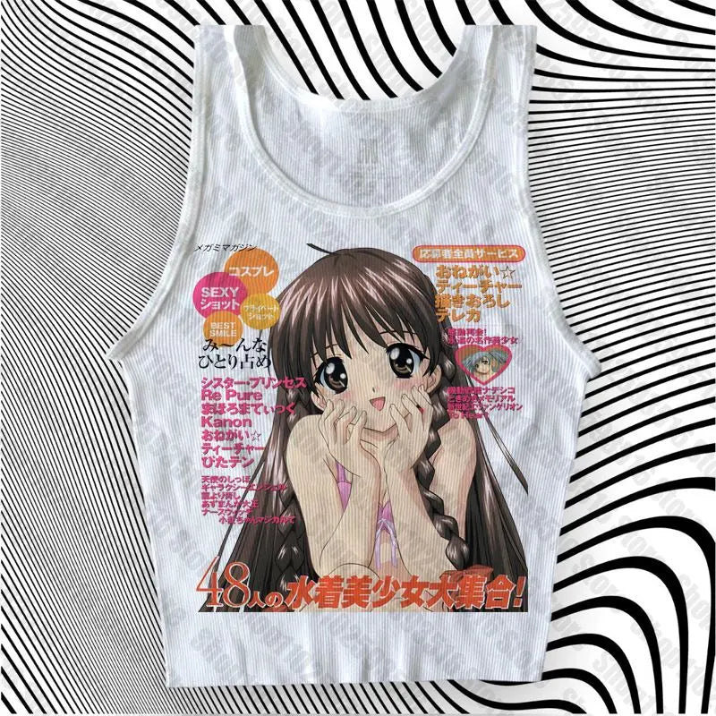 Anime magazine style tee