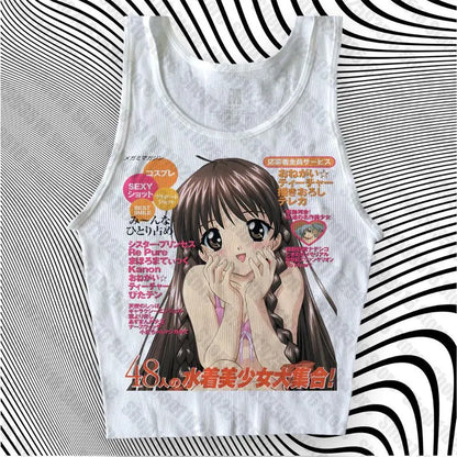 Anime magazine style tee